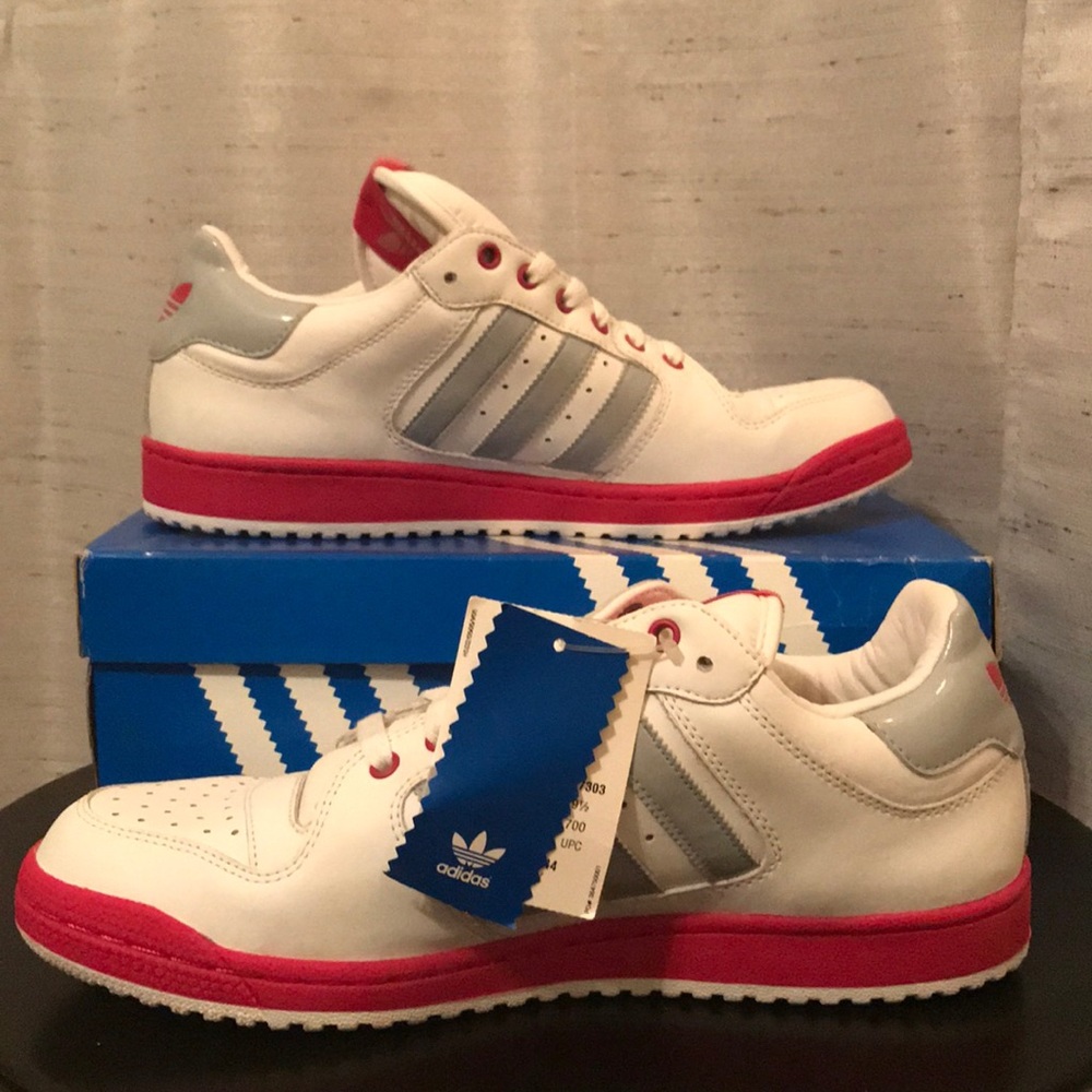 Adidas. Pink/gray/white. NEVER WORN.